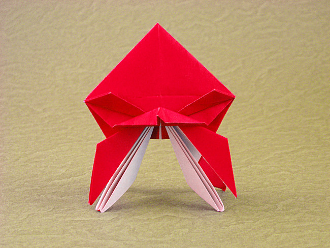 Origami Space Invader by Jun Maekawa folded by Gilad Aharoni