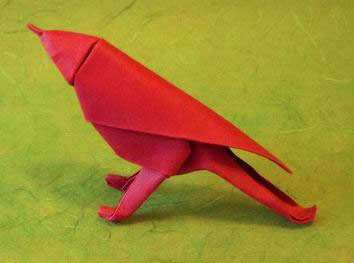 Origami Sparrow by Saadya Sternberg folded by Gilad Aharoni