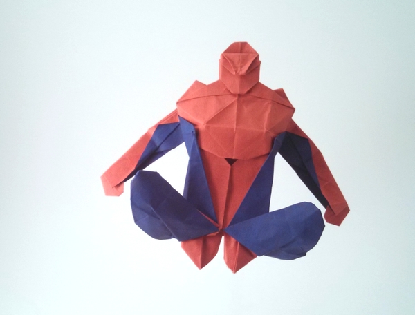 Origami Spiderman by Juan Francisco Carrillo (Juanfran) folded by Gilad Aharoni