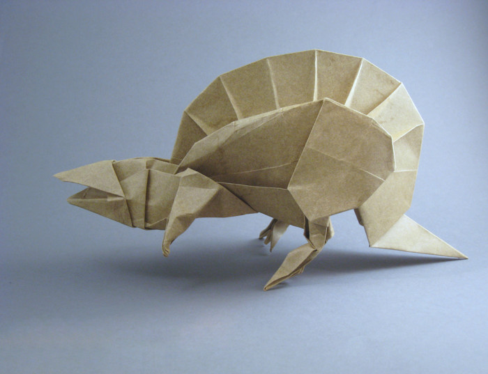 Origami Spinosaurus by Issei Yoshino folded by Gilad Aharoni