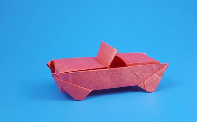 Origami Sports car by Iris Walker folded by Gilad Aharoni