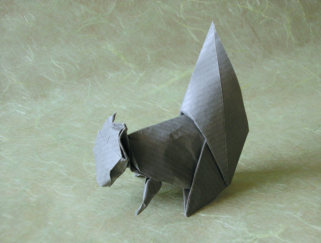 Origami Squirrel by David Brill folded by Gilad Aharoni