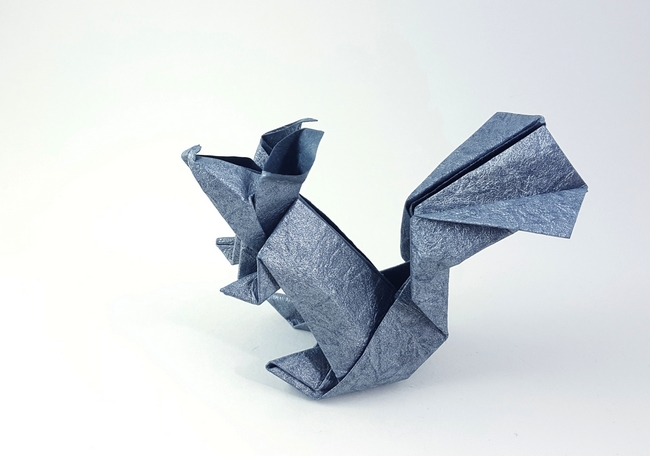 Origami Squirrel by Peterpaul Forcher folded by Gilad Aharoni