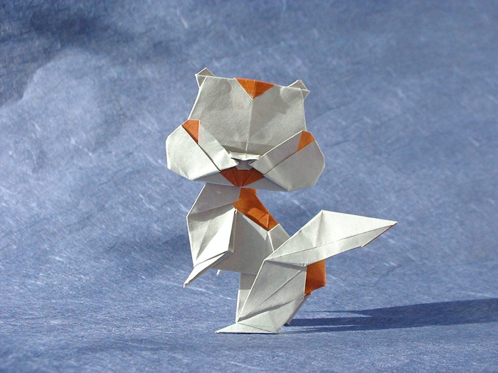 Origami Squirrel by Taichiro Hasegawa folded by Gilad Aharoni