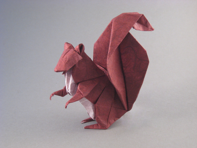 Origami Squirrel by Michael G. LaFosse folded by Gilad Aharoni