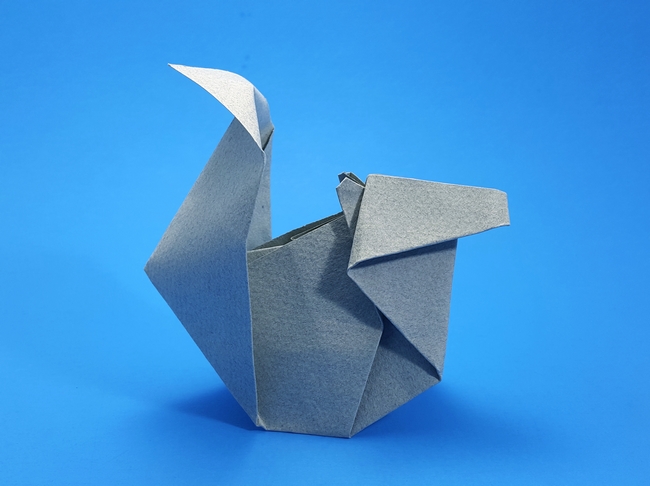 Origami Squirrel by Anne LaVin folded by Gilad Aharoni