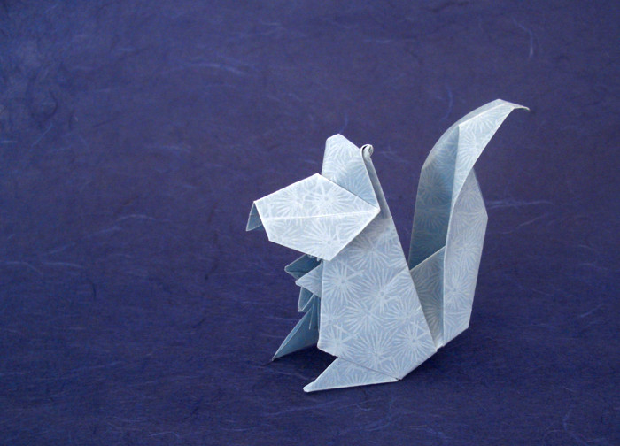 Origami Squirrel by Jun Maekawa folded by Gilad Aharoni