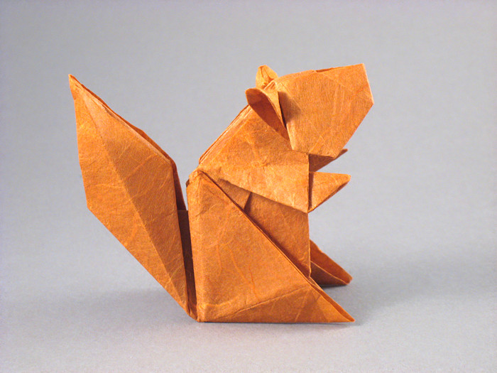 Origami Squirrel 22.5 by Jun Maekawa folded by Gilad Aharoni