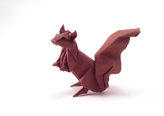 Origami Squirrel by John Montroll folded by Gilad Aharoni