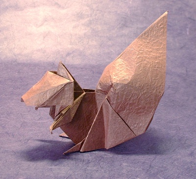 Origami Squirrel by Nakagawa Kouji folded by Gilad Aharoni