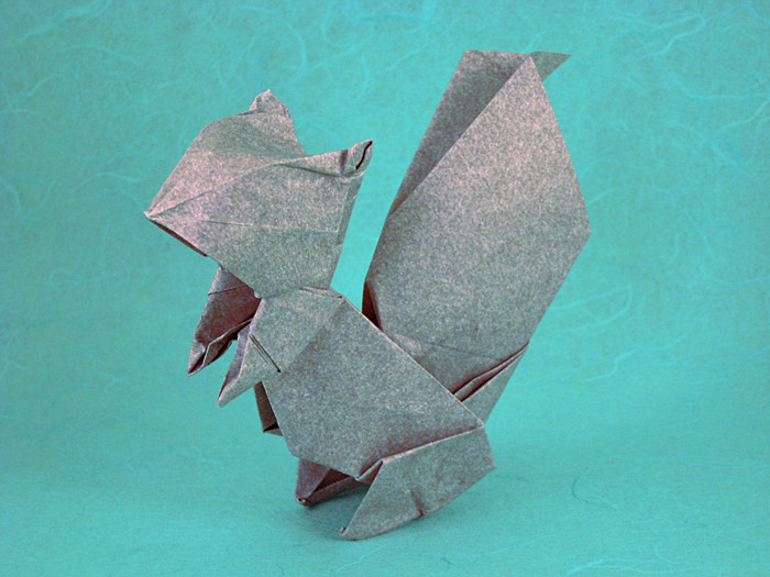 Origami Squirrel by Seiji Nishikawa folded by Gilad Aharoni