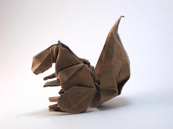 Origami Squirrel by Teruo Tsuji folded by Gilad Aharoni