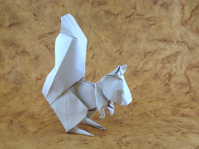 Origami Squirrel by Stephan Weber folded by Gilad Aharoni