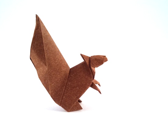 Origami Squirrel by Makoto Yamaguchi folded by Gilad Aharoni