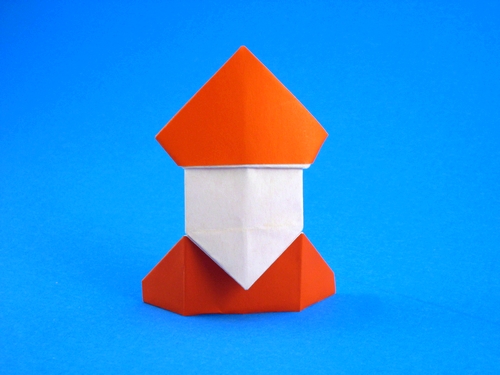 Origami St. Nickolas by David Petty folded by Gilad Aharoni
