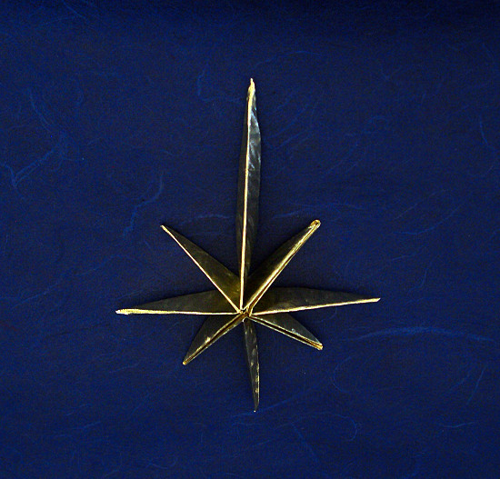 Origami Star of Bethlehem by John Montroll folded by Gilad Aharoni