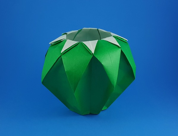 Origami Octagonal Star Pot by Robert J. Lang folded by Gilad Aharoni