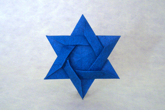 Origami Star of David by Jun Maekawa folded by Gilad Aharoni