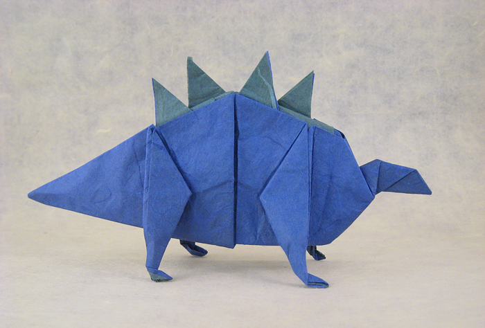 Origami Stegosaurus by Takai Hiroaki folded by Gilad Aharoni