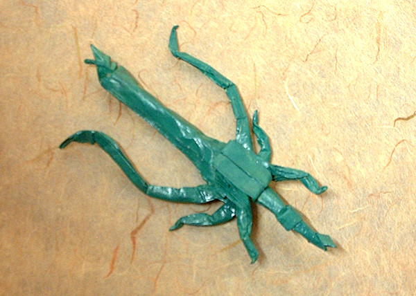 Origami Stick insect by Manuel Sirgo folded by Gilad Aharoni
