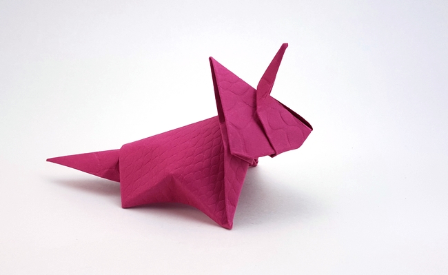 Origami Styracosaurus by Nick Robinson folded by Gilad Aharoni