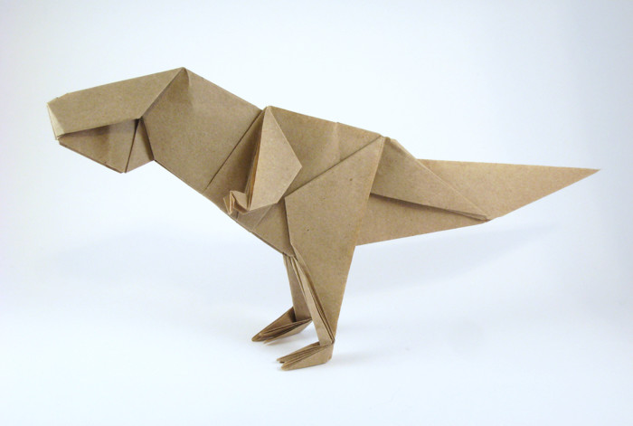 Origami Tyrannosaurus by Jun Maekawa folded by Gilad Aharoni