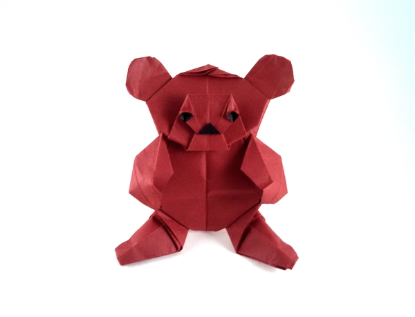 Origami Teddy bear by Didier Piguel folded by Gilad Aharoni