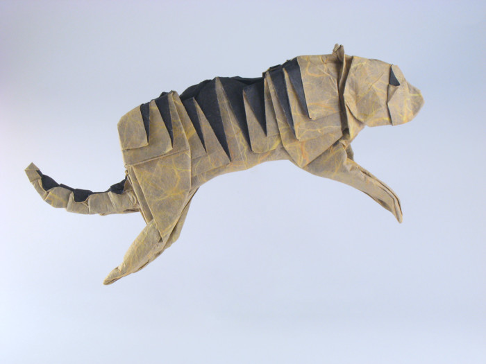 Origami Tiger by Ronald Koh folded by Gilad Aharoni