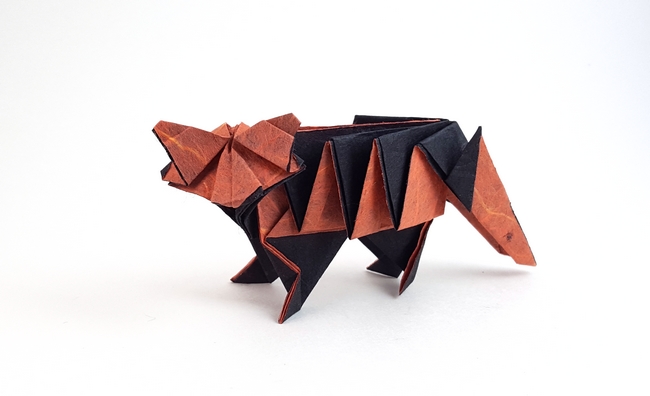 Origami Tiger by Jason Ku folded by Gilad Aharoni