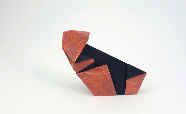 Origami Tiger by Yamanashi Masahiro folded by Gilad Aharoni