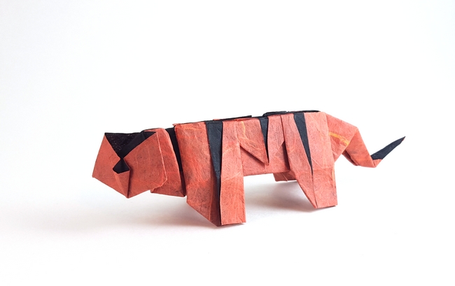 Origami Tiger by Seiji Nishikawa folded by Gilad Aharoni