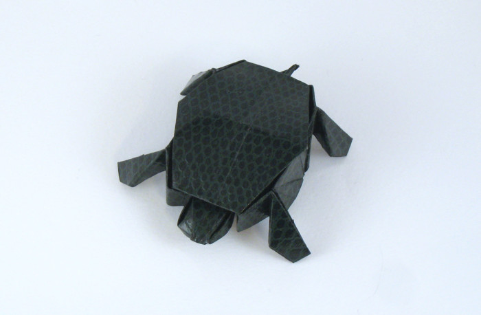 Origami Tortoise by Jun Maekawa folded by Gilad Aharoni