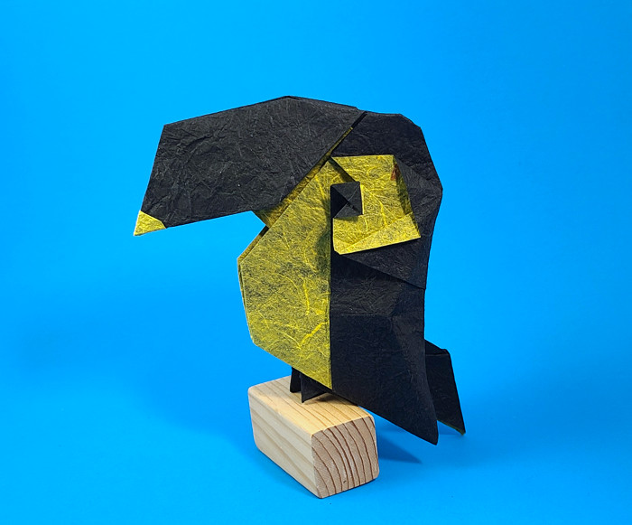 Origami Toucan by Xin Can (Ryan) Dong folded by Gilad Aharoni