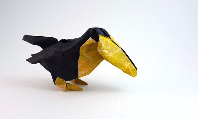 Origami Toucan by Angel Morollon Guallar folded by Gilad Aharoni