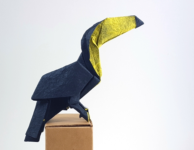 Origami Toucan by Victorien Rami folded by Gilad Aharoni