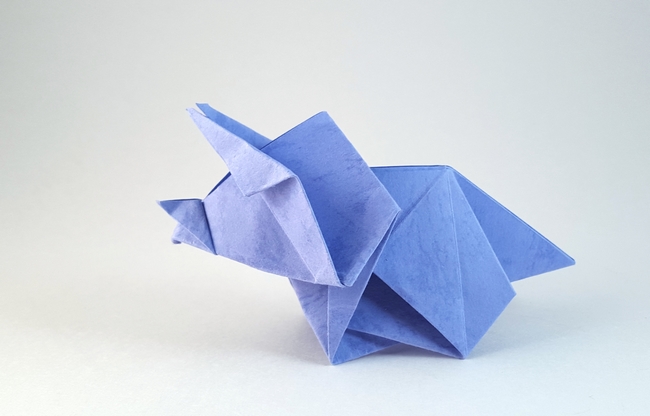 Origami Triceratops | Gilad's Origami Page