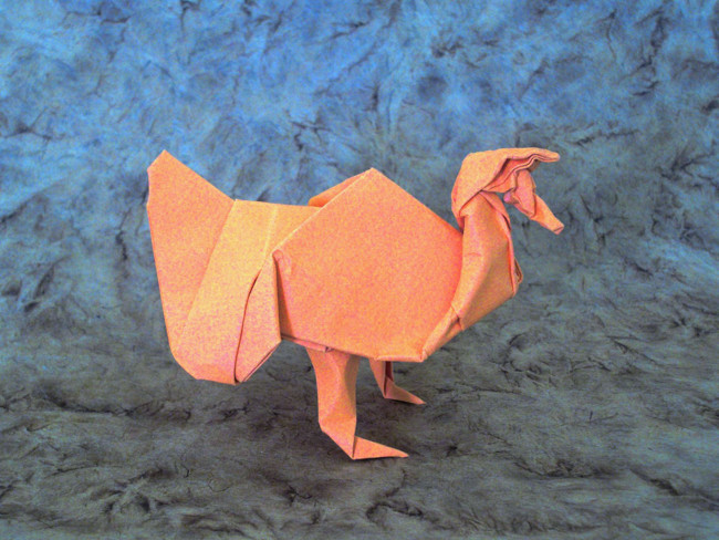 Origami Turkey by Jason Ku folded by Gilad Aharoni