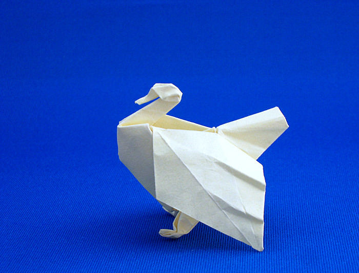 Origami Turkey by Jozsef Zsebe folded by Gilad Aharoni