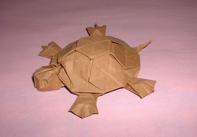 Origami Tutle by Romain Chevrier folded by Gilad Aharoni
