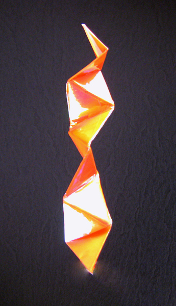 Origami Twister by John Montroll folded by Gilad Aharoni