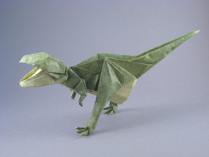 Origami Tyrannosaurus by Issei Yoshino folded by Gilad Aharoni
