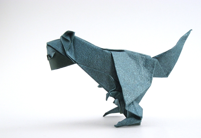 Origami Tyrannosaurus by Yuhei Iwasa folded by Gilad Aharoni
