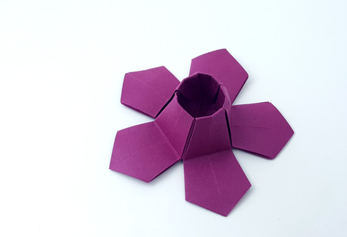 Origami Volcano Flower by Etai Bokea folded by Gilad Aharoni
