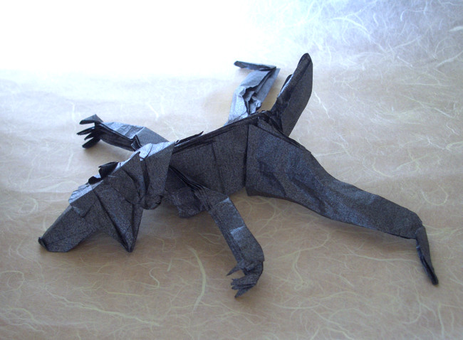 Origami Werewolf by Jason Ku folded by Gilad Aharoni
