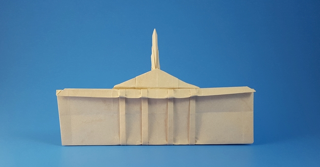 Origami The White House by Jordan Langerak (Langko) folded by Gilad Aharoni