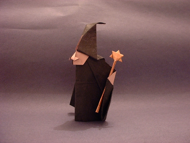 Origami Witch by Akira Yoshizawa folded by Gilad Aharoni