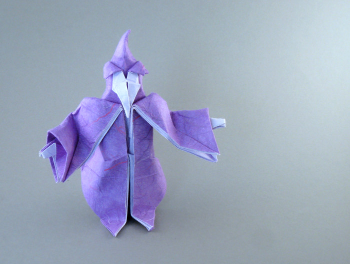 Origami Wizard's apprentice by Miyajima Noboru folded by Gilad Aharoni