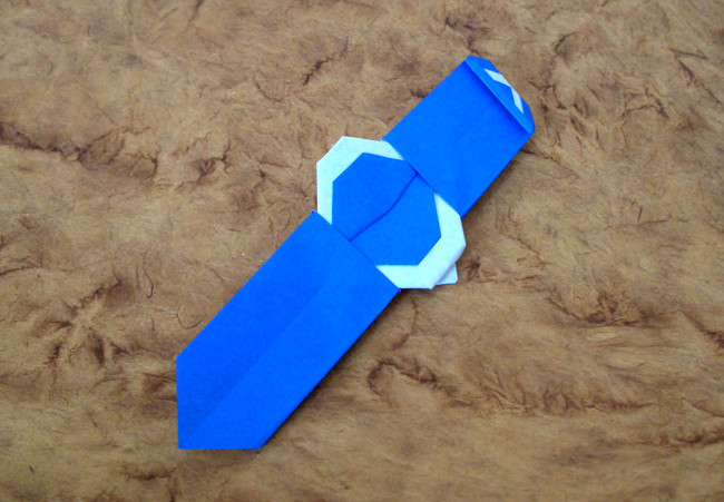 Origami Wristwatch by Katsushi Nosho folded by Gilad Aharoni