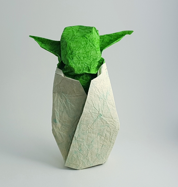 Origami Yoda by Jens Kober folded by Gilad Aharoni