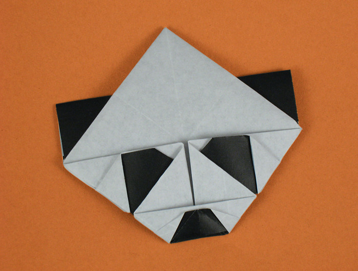 Origami Panda bookmark by Roman Diaz folded by Gilad Aharoni